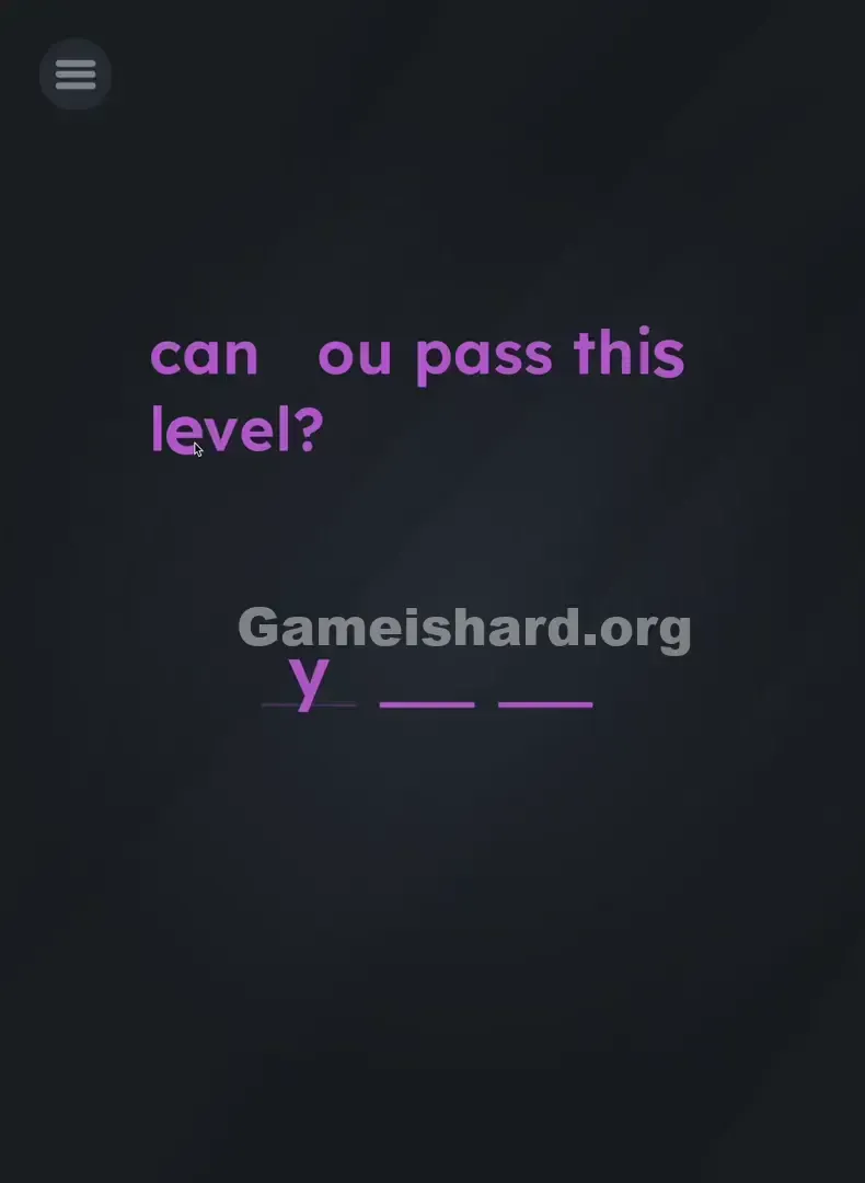 Game Is Hard Level 2 Solution 1